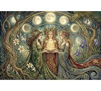 Déesse Art Nouveau Puzzle 1000 Pièces Adultes Et Enfants,Casse-tête,Jeu Éducatif,Dès 14 Ans,Déco Murale, Premium,Carton,Anti-Stress,Détente,Défi 70x50cm