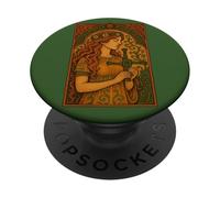 Déesse Brigide et sa Croix Celtic Pagan Imbolc PopSockets PopGrip Adhésif