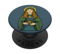Déesse Brigide et sa Croix Celtic Pagan Imbolc PopSockets PopGrip Adhésif