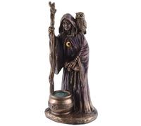 Déesse celtique de la Trinité Greisin, en pierre artificielle, bronzée et colorée à la main, Veronese