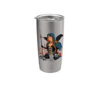 Déesse celtique - Morrigan Gobelet isotherme en acier inoxydable double paroi