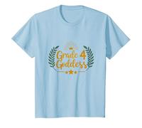 Déesse de 4e année : succès élémentaire de la Couronne Royale T-Shirt, Enfant, Bleu Céleste, 2 Ans