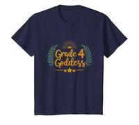 Déesse de 4e année : succès élémentaire de la Couronne Royale T-Shirt, Enfant, Bleu Marine, 3 Ans