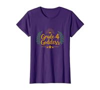Déesse de 4e année : succès élémentaire de la Couronne Royale T-Shirt, Femme, Violet, L