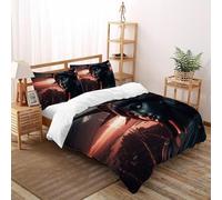 Déesse de la Liberté Parure De Lit Art Housse De Couette 3 Pièces Décor De Chambre en Microfibre Fille 2 Taie d'oreiller King（220x240cm）