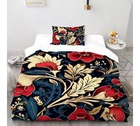 Déesse de la LibertéParure De Lit Lion-Tigre Housse De Couette 2 Pièces Parure Microfibre pour Garçons, Adolescents avec Fermeture Éclair Single（135x200cm）