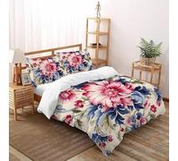 Déesse de la LibertéParure De Lit Lion-Tigre Housse De Couette 3 Pièces Décor De Chambre Microfibre pour Garçons, Adolescents 2 Taie d'oreiller Super King（260x220cm）