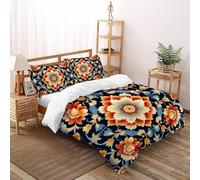 Déesse de la LibertéParure De Lit Lion-Tigre Housse De Couette 3 Pièces Décor De Chambre Microfibre Adulte avec 1 Taie d'oreiller King（220x240cm）