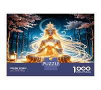 Déesse de la Lune 1000 Pièces Puzzle Classique Sérénité sacrée Zen Coffret Puzzle Carton Épais - Ados 12-18 Ans, Logique, pour Les Amateurs De Puzzles 38x26cm/1000pcs