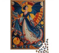 Déesse de la Lune - Art médiéval européenPuzzles 1000 Pièces pour Adultes, Jeux ÉduChatifs