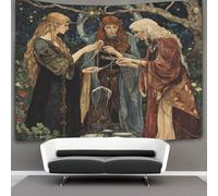 Déesse de la mythologie nordique Tapisserie,Illustration Art nouveau Tenture Murales Pour Chambre Esthétique,décoration De La Maison Pour Le Salon 70cmx100cm