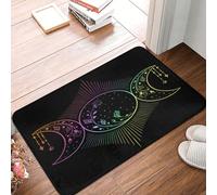 Déesse De La Triple Lune Paillasson D'Entree Absorbant Tapis De Bain Antidérapant Welcome Paillassons pour Cuisine Baignoire Extérieur 40X60Cm