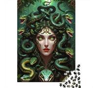 Déesse du Serpent Medusa 1000 Pièce Carton Extra Épais Puzzle Premium Amants De Famille Formation De Concentration Joyeux Cadeau Le 38x26cm/1000pcs
