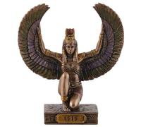 Déesse égyptienne Isis, miniature, bronze/coloré par Veronese