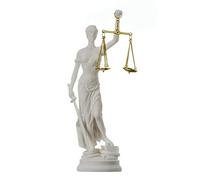 Déesse Grecque Themis Statue Figurine Dame Aveugle Justice Sculpture Avocat Cadeau 26 cm
