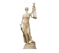 Déesse Grecque Themis Statue Or Couleur Aveugle Dame Justice Sculpture Avocat Cadeau