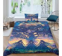 Déesse psychédélique 3D Imprimé Acid Queen Pour Adultes Et Enfants Housse De Couette Housses De Couettes Parure De Lit Microfibr Avec Taies E Avec Fermeture À Glissière 3 Pièces Single（135x200cm）