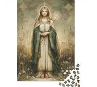 Déesse Sainte Brigitte Puzzle 1000 Pièces pour Adultes Gardien de l'Irlande Jeu ÉduChatif Cadeau pour Les Amants Ou Les Amis Jouets Défi Qualité Premium Cadeau Unique 1000pcs (75x50cm)
