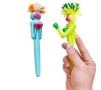 DEETREK Lot de 2 stylos de boxe amusants pour tous les âges, stylo à bille amusant pour enfants, fournitures de bureau, fournitures scolaires, sculpture de sable pour soulager le stress