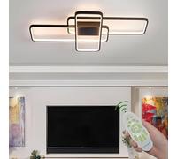 Deevin Plafonnier Led,54w Luminaire Plafonnier Moderne Dimmable Pour La TéLéCommande Et La Fonction D'éClairage De Nuit Dans Le Salon,La Chambre à Coucher,La Salle à Manger,La Cuisine