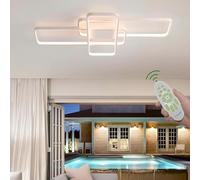 Deevin Plafonnier Led,54w Luminaire Plafonnier Moderne Dimmable Pour La TéLéCommande Et La Fonction D'éClairage De Nuit Dans Le Salon,La Chambre à Coucher,La Salle à Manger,La Cuisine