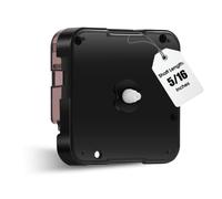 DEEWISH 12888 Mécanisme d'Horloge à Quartz Super Silencieux, Longueur de Tige 0,6-150,6 cm, Moteur d'Horloge Murale, Pièces Fonctionnant à Piles (Sans Aiguilles)