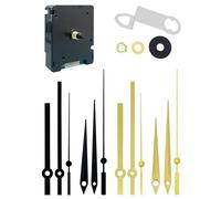 DEEWISH Mouvement d’Horloge Murale Radio-piloté DCF77, kit de réparation DIY Silencieux avec 4 Paires d’Aiguilles - Moteur précis et fiable - 72 x 56 x 19 mm