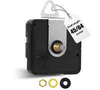 DEEWISH Mouvement d'horloge à quartz de rechange à piles, pièces d'horloge murale pour le bricolage (longueur totale de la tige de 117/162,6 cm, aiguilles non incluses, série DW-5168)