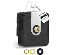 DEEWISH Mouvement d'horloge à quartz de rechange à piles, pièces d'horloge murale pour le faire vous-même (longueur totale de la tige de 83/162,6 cm, aiguilles non incluses, série DW-5168)