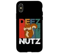 Deez Nutz Nutcracker Squirrel Gopher Chipmunk Dees Nuts Coque pour iPhone X/XS