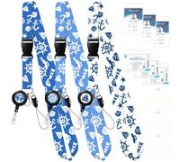 DEEZOMO Lot de 3 cordons de croisière avec bobines rétractables, supports étanches (3 V + 3H) et attaches de téléphone - Idéal pour 3 personnes pour carnaval, Royal Caribbean et N ruises 2026 (lot