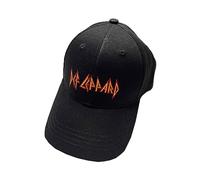 Rock Off officially licensed products Def Leppard Casquette De Baseball Text Band Logo Nouveau Officiel Noir Size One Size