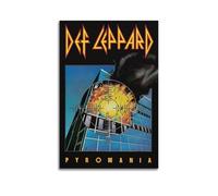 Def Leppard Couverture de l'album On Through The Night Produit de musique en métal lourd vintage années 80 Impression sur toile pour salon, chambre à coucher, salle de jeux ou bureau