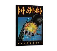Def Leppard Couverture de l'album On Through The Night Produit de musique en métal lourd vintage années 80 Impression sur toile pour salon, chambre à coucher, salle de jeux ou bureau