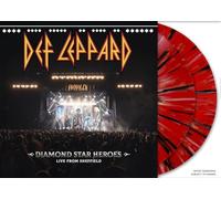 Def Leppard - Def Leppard, Neues Album 2025, Diamond Star Heroes Live From Sheffield (Konzert 2023) Rot, Weiß und Schwarz Splatter