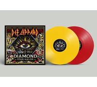 Def Leppard Diamond Star Halos Red Yellow Vinyl Tower Records édition limitée