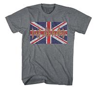 Def Leppard - - Drapeau T-shirt pour hommes, Large, Arctic Gray Heather