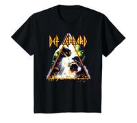 Def Leppard Hysteria Rock Music Band T-Shirt, Enfant, Noir, 4 Ans