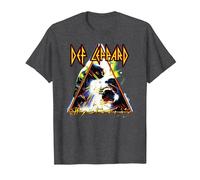 Def Leppard Hysteria Rock Music Band T-Shirt, Homme, Chiné Foncé, 6XL