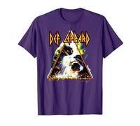 Def Leppard Hysteria Rock Music Band T-Shirt, Homme, Violet, L