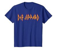 Def Leppard Logo Classique T-Shirt, Enfant, Bleu Royal, 10 Ans