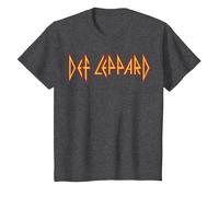 Def Leppard Logo Classique T-Shirt, Enfant, Chiné Foncé, 12 Ans