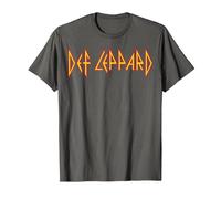 Def Leppard Logo Classique T-Shirt, Homme, Asphalte, M