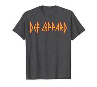 Def Leppard Logo Classique T-Shirt, Homme, Chiné Foncé, 5XL