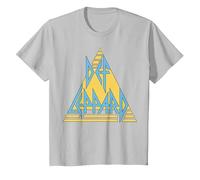 Def Leppard - Logo Pastel T-Shirt, Enfant, Argent, 10 Ans