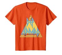Def Leppard - Logo Pastel T-Shirt, Enfant, Orange, 12 Ans
