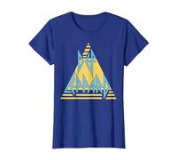 Def Leppard - Logo Pastel T-Shirt, Femme, Bleu Royal, XXL