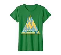 Def Leppard - Logo Pastel T-Shirt, Femme, Vert Kelly, S