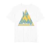 Def Leppard - Logo Pastel T-Shirt, Homme Grandes Tailles, Blanc, 6X Tall