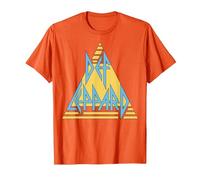 Def Leppard - Logo Pastel T-Shirt, Homme, Orange, M